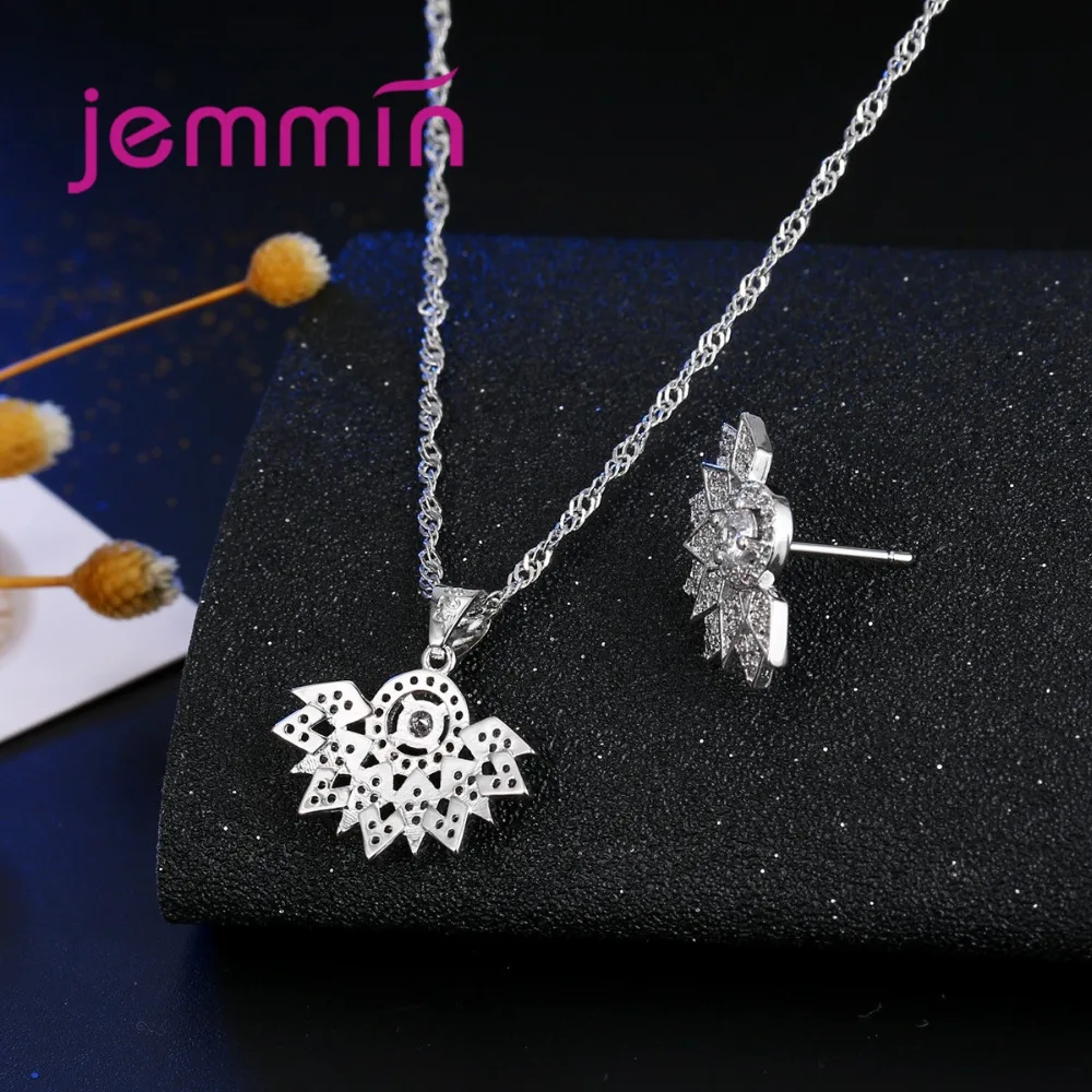 New Luxury Wedding Jewelry Set 925 Sterling Silver Women Pendant Necklace/Earring Sets for Wedding Engagement
New Luxury Wedding Jewelry Set 925 Sterling Silver Women Pendant Necklace/Earring Sets for Wedding Engagement