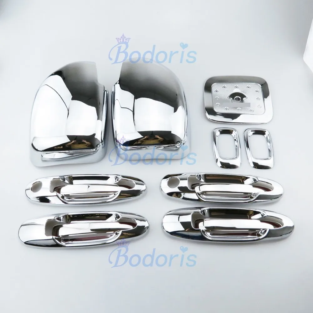 Chrome Rear View Mirror Cover Side Lamp Fuel Tank Cap Handle Panel 1998-2007 For Toyota Land Cruiser 100 Lexus LX470 Accessories
Chrome Rear View Mirror Cover Side Lamp Fuel Tank Cap Handle Panel 1998-2007 For Toyota Land Cruiser 100 Lexus LX470 Accessories