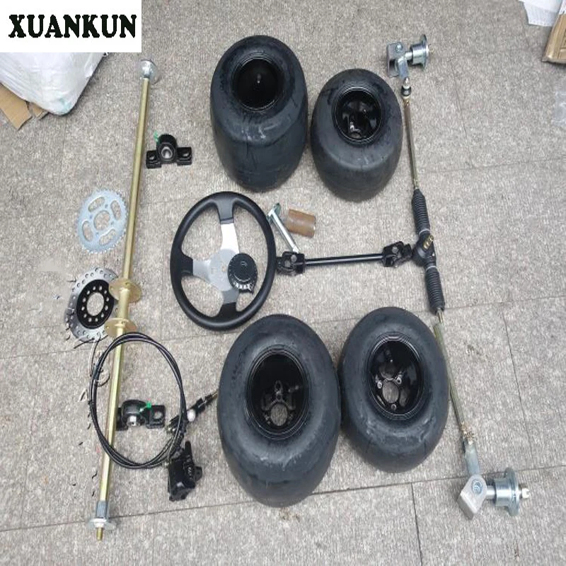 XUANKUN модификация четырехколесного F1 Drift Kart перед системой рулевого управления