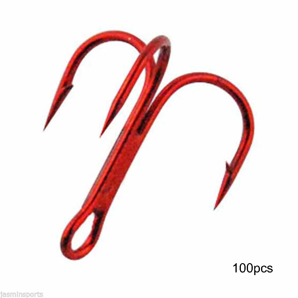 NEW 100Pcs Size 2/4/6/8/10 Sharpened Strong Fishing Treble Hook Fish Tackle Tool
NEW 100Pcs Size 2/4/6/8/10 Sharpened Strong Fishing Treble Hook Fish Tackle Tool