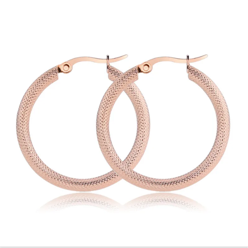 New Rose Gold Color High Quality Big Round Stud Earrings For Women Stainless Steel Punk Piercing Earrings Fashion Jewelry
New Rose Gold Color High Quality Big Round Stud Earrings For Women Stainless Steel Punk Piercing Earrings Fashion Jewelry