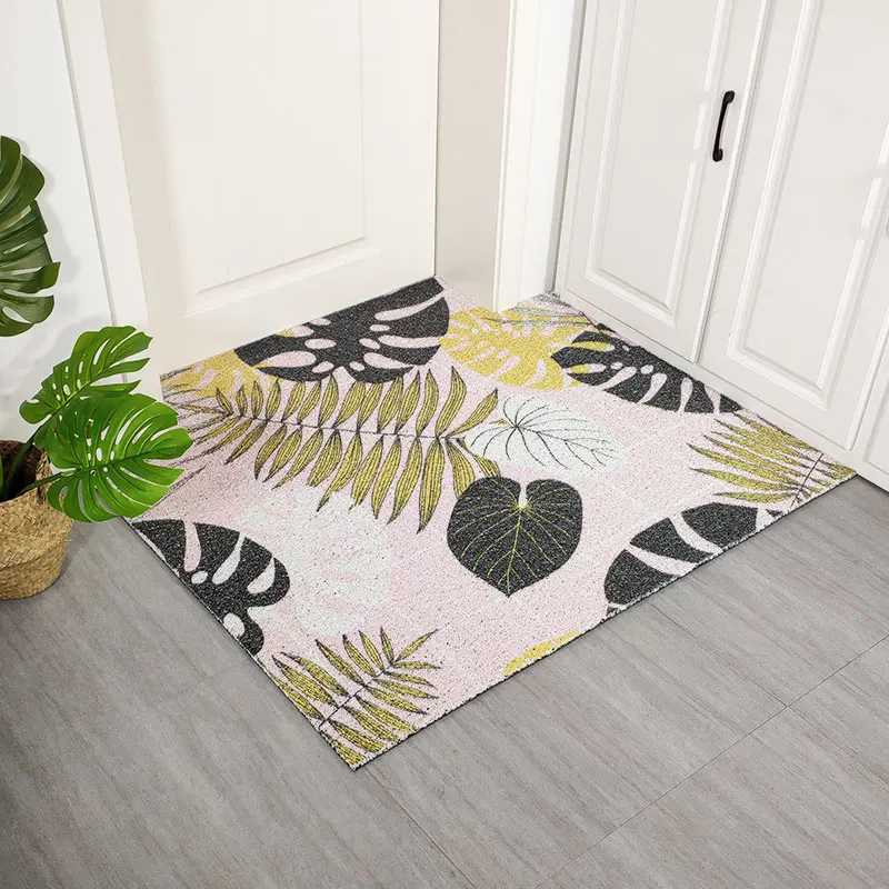 Nordic style PVC wire loop mat gold leaves Entrance door carpet Custom made ins DIY soft waterproof High elasticity plastic rug
Nordic style PVC wire loop mat gold leaves Entrance door carpet Custom made ins DIY soft waterproof High elasticity plastic rug
