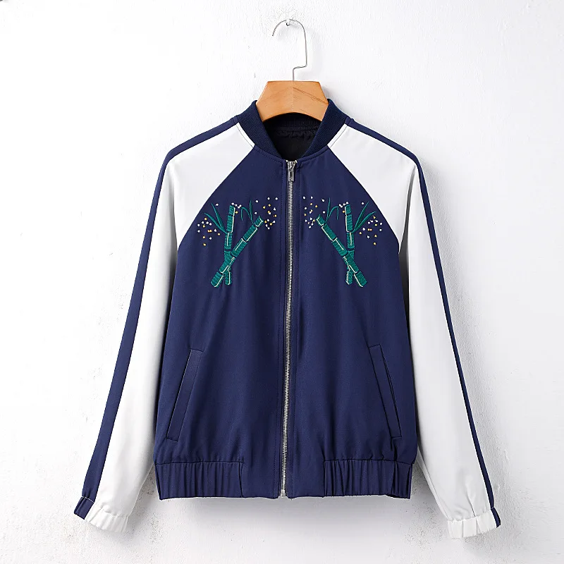 wholesale(3pcs/lot)- lady clothing student 2018 autumn bule white Embroidery flower letter jacket for lady
wholesale(3pcs/lot)- lady clothing student 2018 autumn bule white Embroidery flower letter jacket for lady