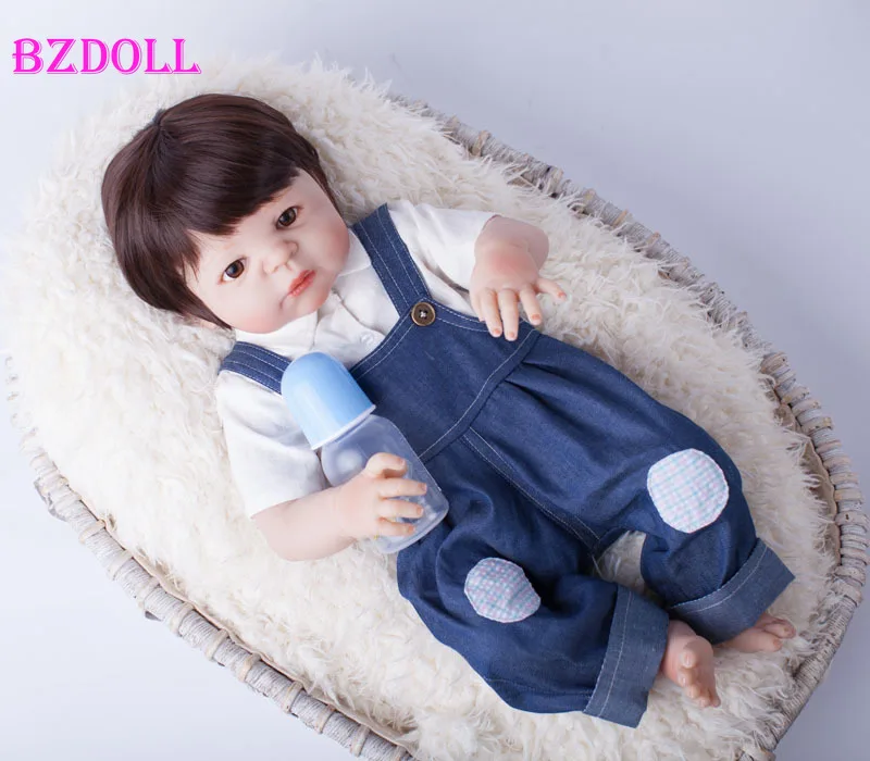 55 CM Full Body Silicone Reborn Doll Play House Newborn Boy Baby Birthday Gift Christmas Present Bathe Toy
55 CM Full Body Silicone Reborn Doll Play House Newborn Boy Baby Birthday Gift Christmas Present Bathe Toy
