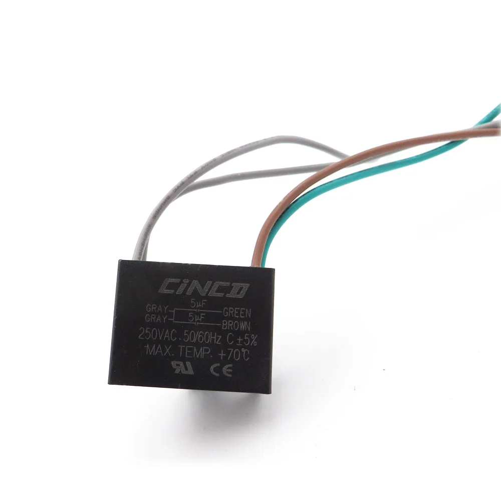 CBB61 5 мкФ + 250V 4 провода КОНДЕНСАТОР моторного двигателя Электрический вентилятор