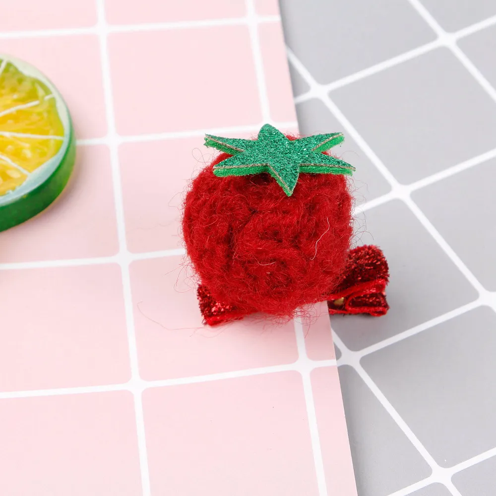 24pcs Boutique Cute Felt Pom Pom Fruits Hairpins Solid Glitter Pineapple Strawberry Hair Clips Fashion Princess Hair Accessories
24pcs Boutique Cute Felt Pom Pom Fruits Hairpins Solid Glitter Pineapple Strawberry Hair Clips Fashion Princess Hair Accessories