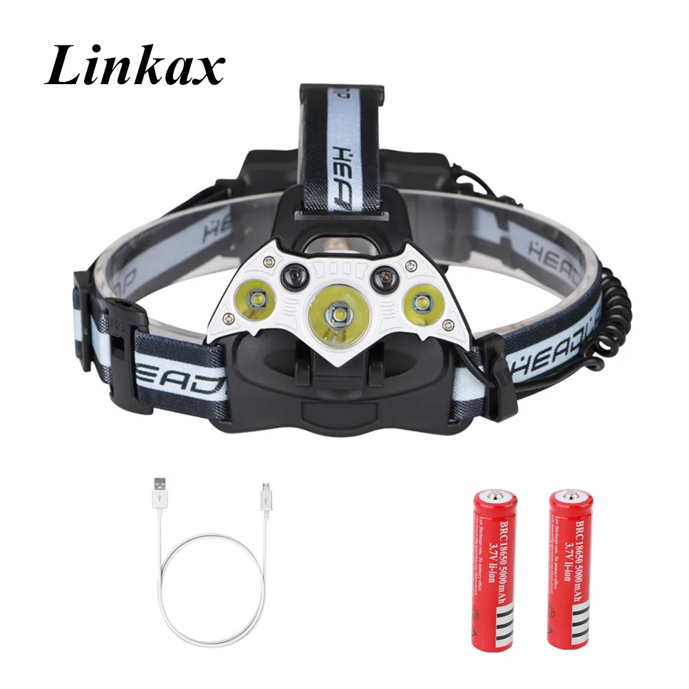 Мощный 3 * CREE XML T6 светодиодный + 2 * красный XPE светодиодный налобный фонарь 8000LM USB Зарядное устройство Головной фонарь 18650 головной Фонари для ...
Мощный 3 * CREE XML T6 светодиодный + 2 * красный XPE светодиодный налобный фонарь 8000LM USB Зарядное устройство Головной фонарь 18650 головной Фонари для ...