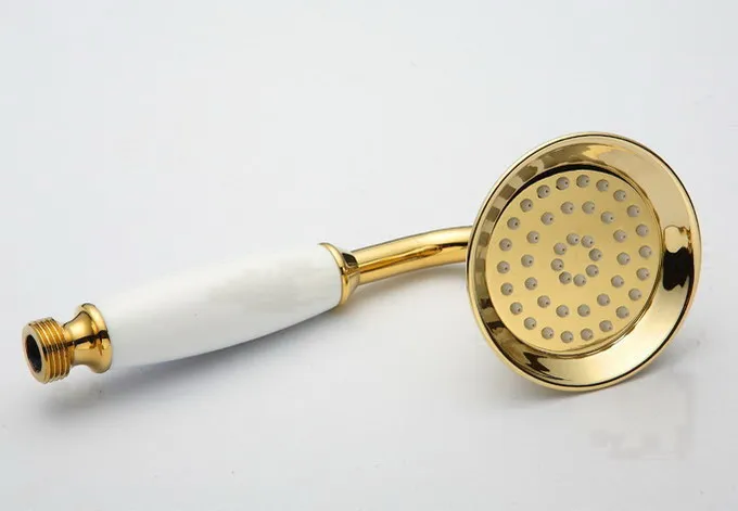 Luxury Polished Gold Color Brass Dual Ceramic Handles Levers Bathroom Round Rainfall Shower Faucet Set Bath Tub Mixer Tap mgf374
Luxury Polished Gold Color Brass Dual Ceramic Handles Levers Bathroom Round Rainfall Shower Faucet Set Bath Tub Mixer Tap mgf374