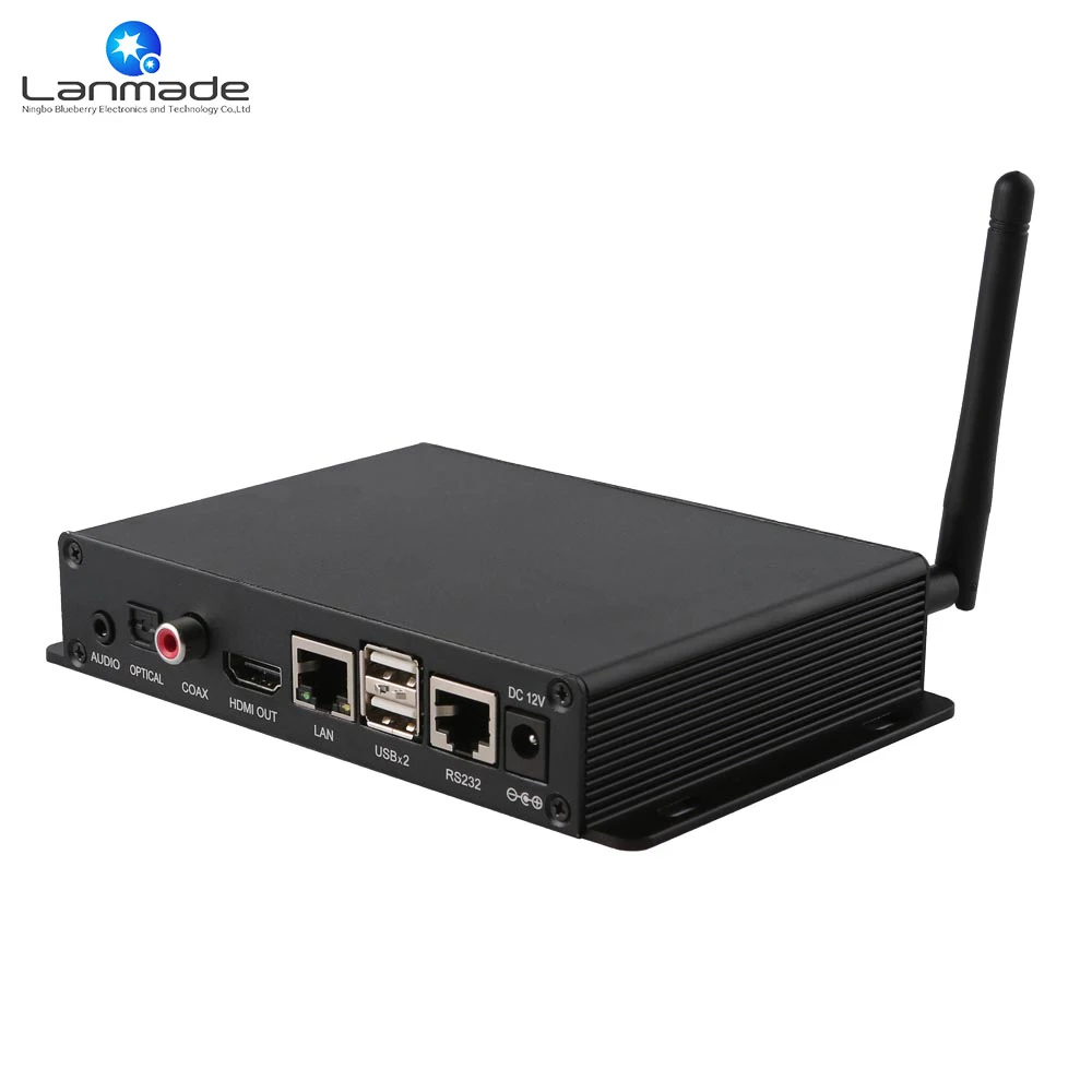 Lanmade 3840 x 2160p H.265 Android 4.4 Full HD Media Player Digital Signage |