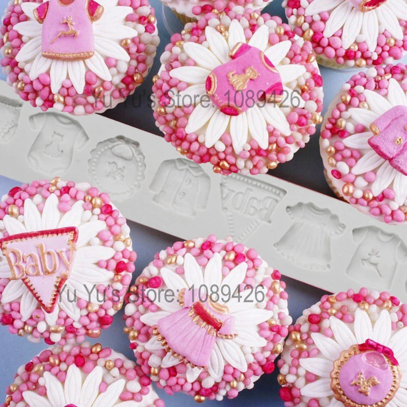Wholesale 10 pcs Baby Clothes Shapes Silicone Sugarcraft Moulds, Fondant Cake Decorating Tools, Silicone Soap Moulds
Wholesale 10 pcs Baby Clothes Shapes Silicone Sugarcraft Moulds, Fondant Cake Decorating Tools, Silicone Soap Moulds