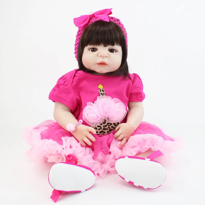 55cm Full Body Silicone Reborn Baby Doll Toy Soft Vinyl Newborn Princess Babies Bebe Alive Girl Boneca Birthday Gift
55cm Full Body Silicone Reborn Baby Doll Toy Soft Vinyl Newborn Princess Babies Bebe Alive Girl Boneca Birthday Gift