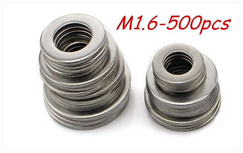Free shipping 500pcs M1.6 304 Stainless Steel Flat Washer Plain Washer Flat gasket
Free shipping 500pcs M1.6 304 Stainless Steel Flat Washer Plain Washer Flat gasket