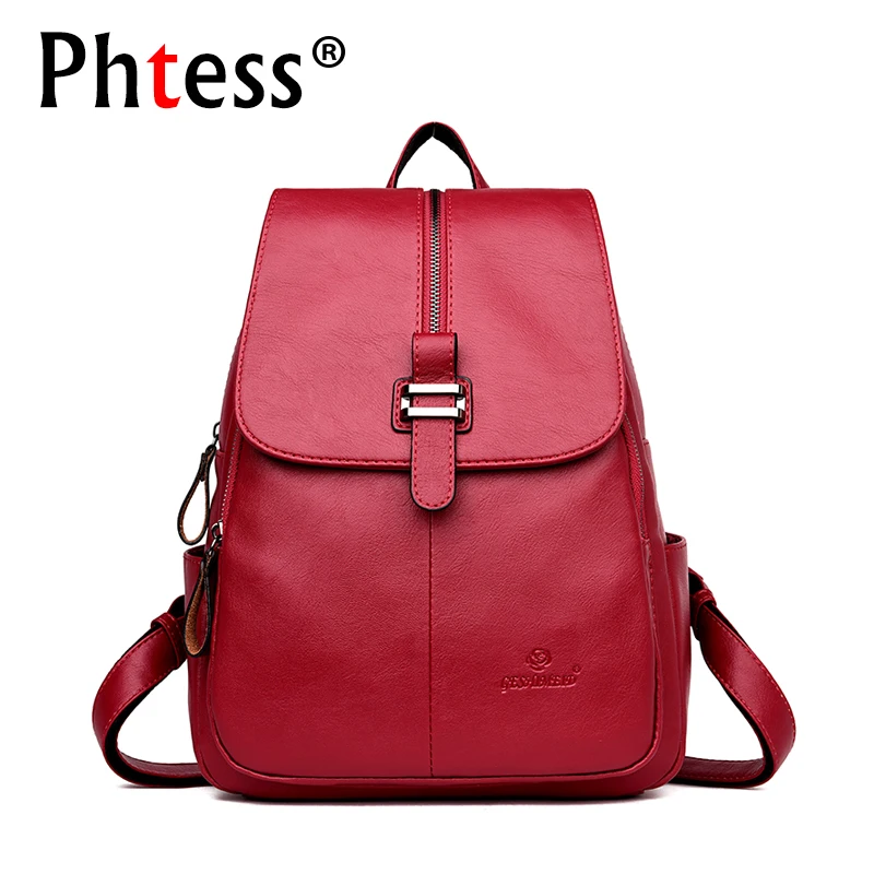 2019 Women Leather Backpacks Female Shoulder Bags Large Capacity Travel Bagpack Ladies Designer Vintage Backpack Hiqh Quality
2019 Women Leather Backpacks Female Shoulder Bags Large Capacity Travel Bagpack Ladies Designer Vintage Backpack Hiqh Quality