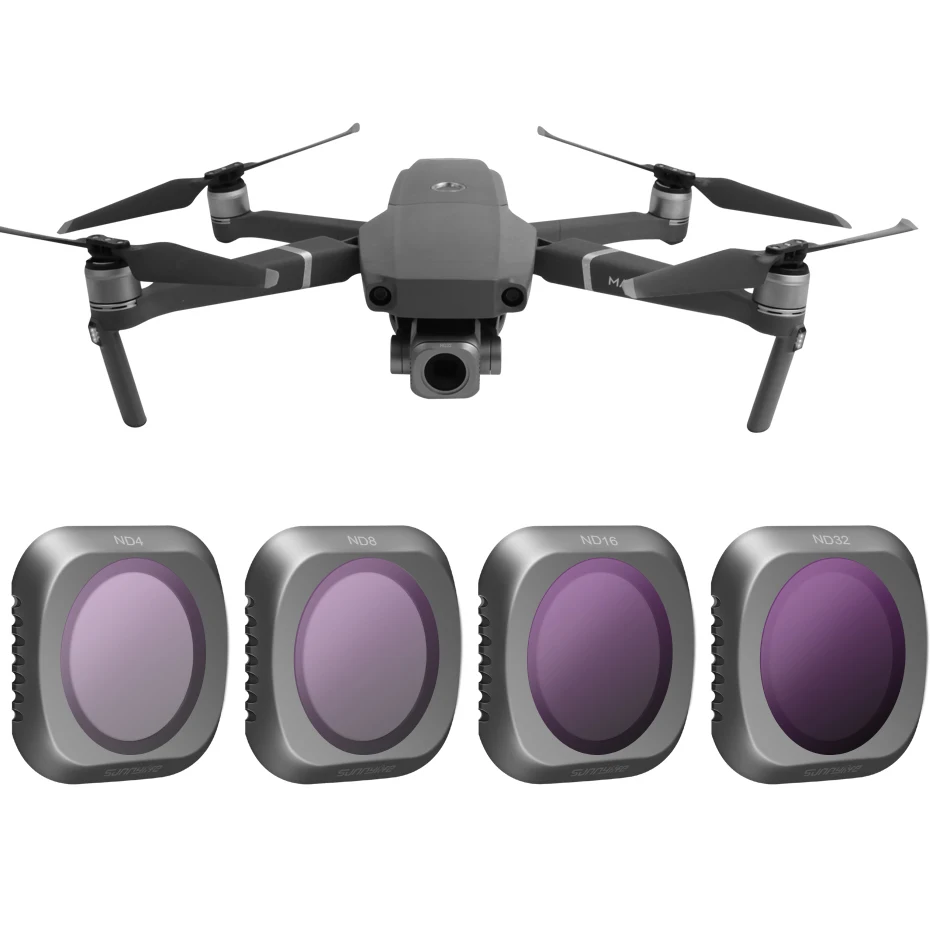 Для DJI Mavic 2 Pro нейтральная плотность ND4 + ND8 ND16 ND32 фильтр для дрона Набор Mavic2