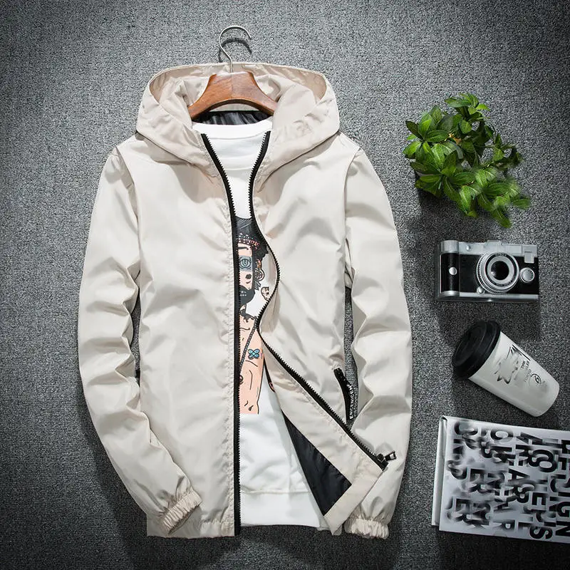 FFXZSJ Brand casual hooded jacket for spring and autumn Solid Zipper men jacket streetwear Size m-4xl
FFXZSJ Brand casual hooded jacket for spring and autumn Solid Zipper men jacket streetwear Size m-4xl
