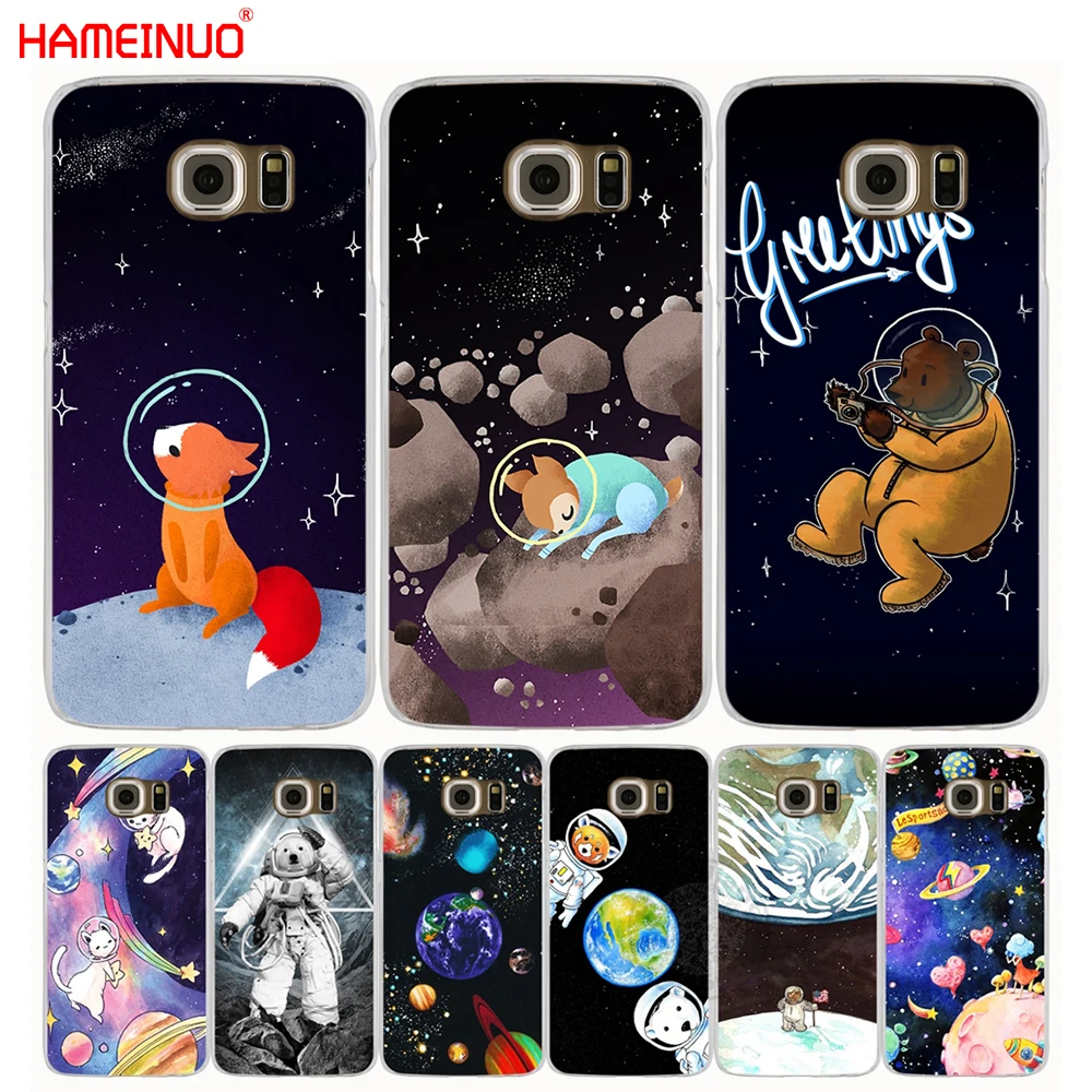 HAMEINUO чехол для сотового телефона с изображением космоса Луны Samsung Galaxy A3 A310 A5 A510 A7 A8