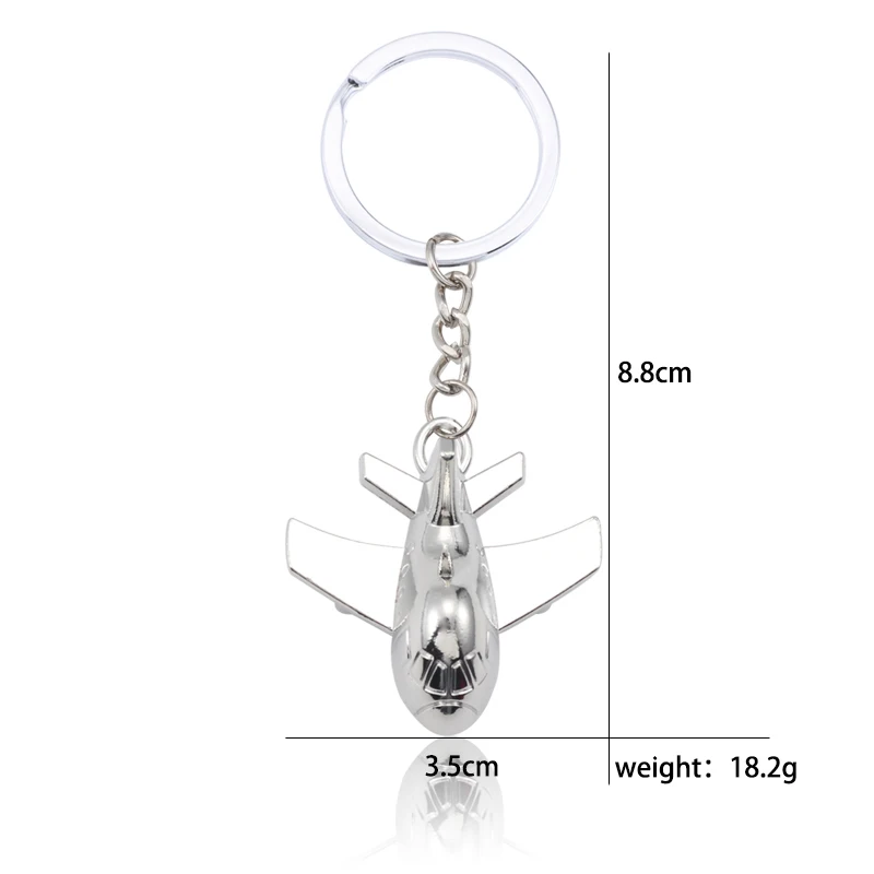 New Metal Alloy Polished Aircraft Keychain For Men 3D Airplane Model Keychain Car Key Ring Men Jewelry Father's Day Gift
New Metal Alloy Polished Aircraft Keychain For Men 3D Airplane Model Keychain Car Key Ring Men Jewelry Father's Day Gift