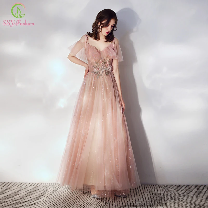 Женское вечернее платье до пола SSYFashion, розовое платье с v-образным вырезом, кружевной аппликацией и блестками, бальное платье для выпускного...
Женское вечернее платье до пола SSYFashion, розовое платье с v-образным вырезом, кружевной аппликацией и блестками, бальное платье для выпускного...