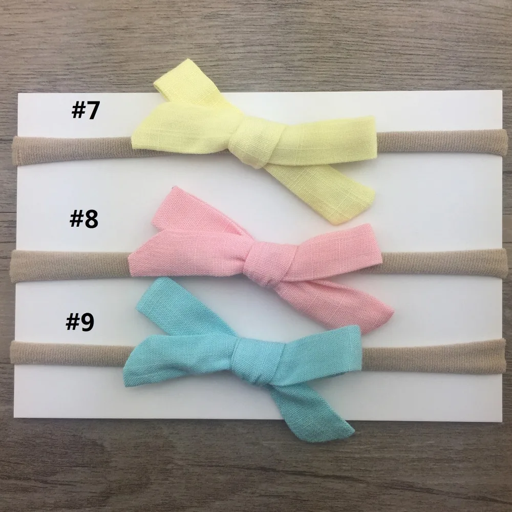 24 pcs/lot , You Pick Color, Linen Hand Tied Hair Bow Nylon Headband, School Girl Fabric Bow Nylon Elastic Headbands
24 pcs/lot , You Pick Color, Linen Hand Tied Hair Bow Nylon Headband, School Girl Fabric Bow Nylon Elastic Headbands