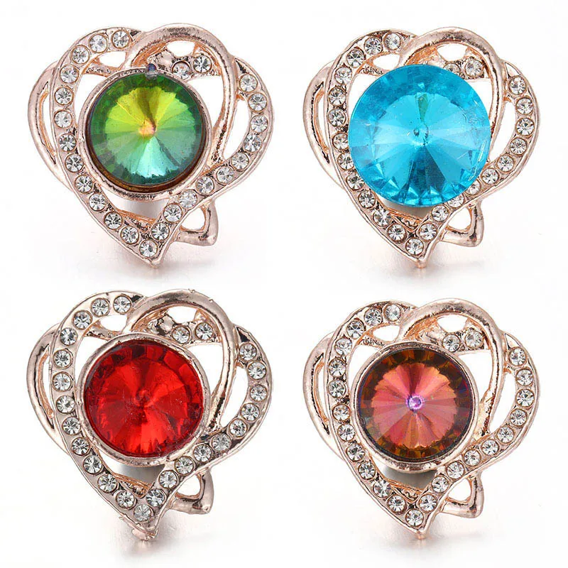 KZ1690 New Beauty Rhinestone Rose Golden Hollow Hearts 18mm snap buttons fit 18mm snap jewelry wholesale Gift
KZ1690 New Beauty Rhinestone Rose Golden Hollow Hearts 18mm snap buttons fit 18mm snap jewelry wholesale Gift