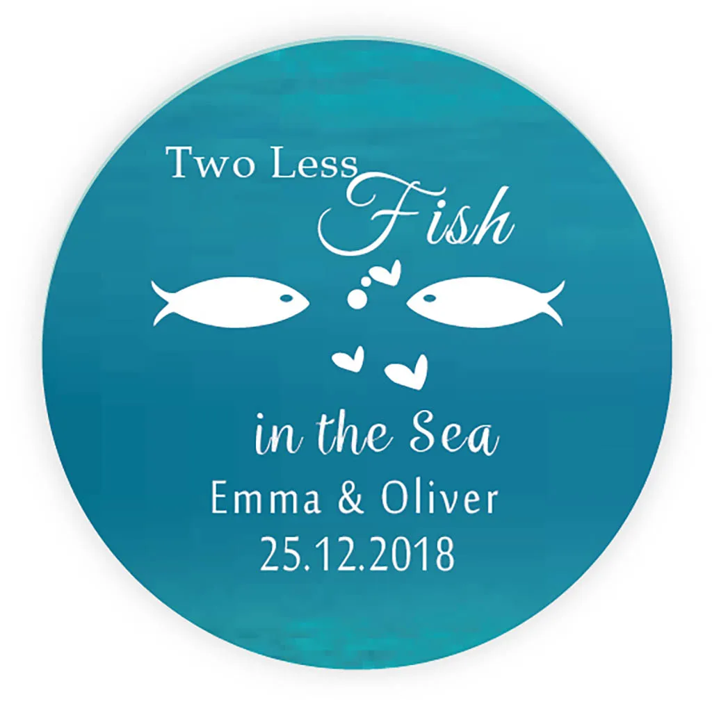 DouxArt 100pcs Personalized Wedding Stickers, 40mm Love Fish Marriage Wedding Party Communion Decoration Handmade Labels P107
DouxArt 100pcs Personalized Wedding Stickers, 40mm Love Fish Marriage Wedding Party Communion Decoration Handmade Labels P107