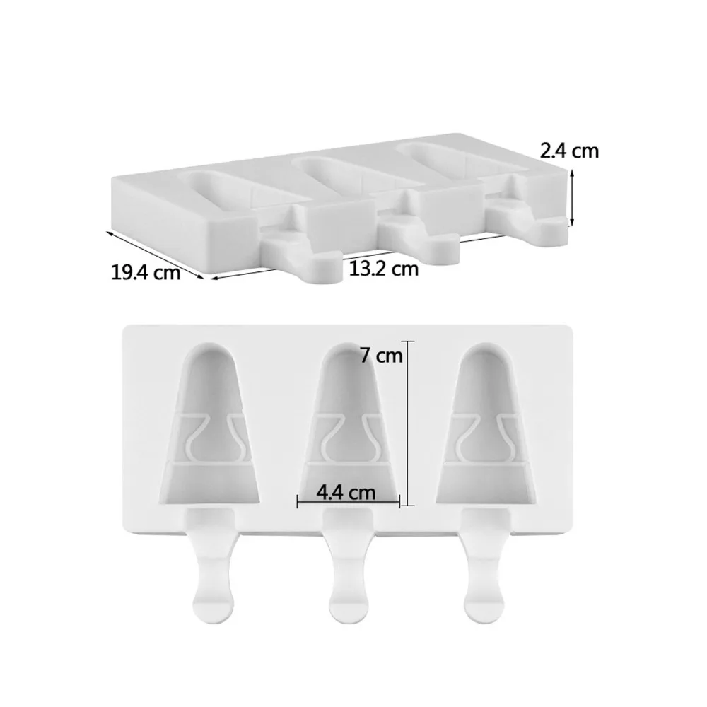 3 cells Ice Cream Makers DIY popsicle silicone molds 3d Lolly Moulds handmade candy bar accessories Baking Tools
3 cells Ice Cream Makers DIY popsicle silicone molds 3d Lolly Moulds handmade candy bar accessories Baking Tools