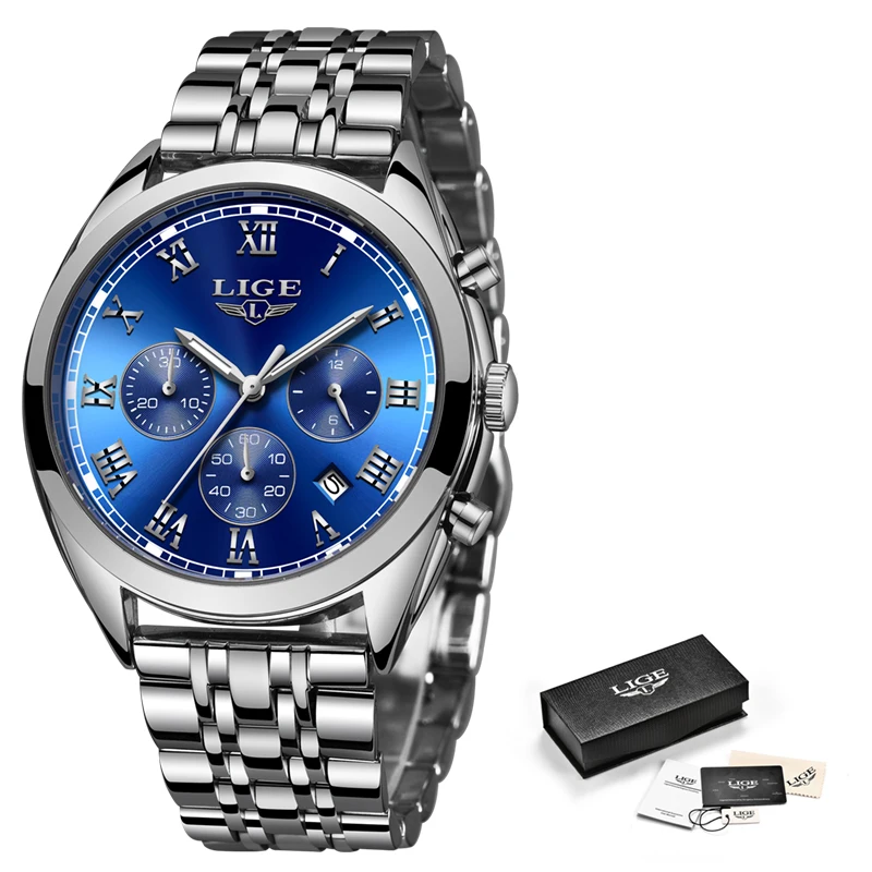 2018 LIGE Watch Men Chronograph Fashion Quartz Clock Mens Watches Top Brand Luxury Business Waterproof Watch Relogio Masculino
2018 LIGE Watch Men Chronograph Fashion Quartz Clock Mens Watches Top Brand Luxury Business Waterproof Watch Relogio Masculino