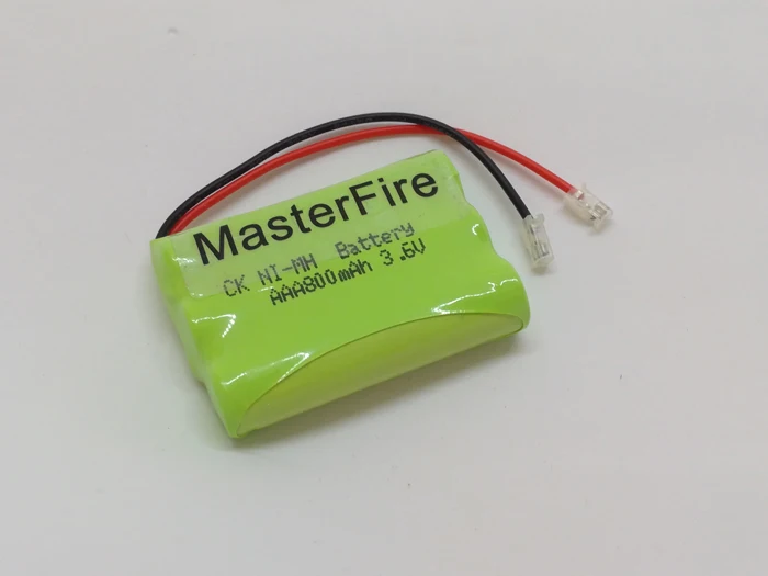 MasterFire 5pack/lot Ni-MH AAA 3.6V 800mAh Rechargeable NiMH Battery Cell Pack With Plugs For Cordless Phone Batteries
MasterFire 5pack/lot Ni-MH AAA 3.6V 800mAh Rechargeable NiMH Battery Cell Pack With Plugs For Cordless Phone Batteries