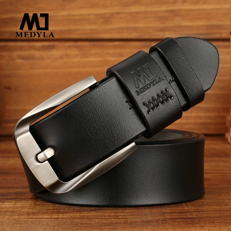 MEDYLA Man's belt Men Fashion Casual High Quality Belt Vintage Design Pin Buckle Genuine Leather Belt Male Waistband
MEDYLA Man's belt Men Fashion Casual High Quality Belt Vintage Design Pin Buckle Genuine Leather Belt Male Waistband