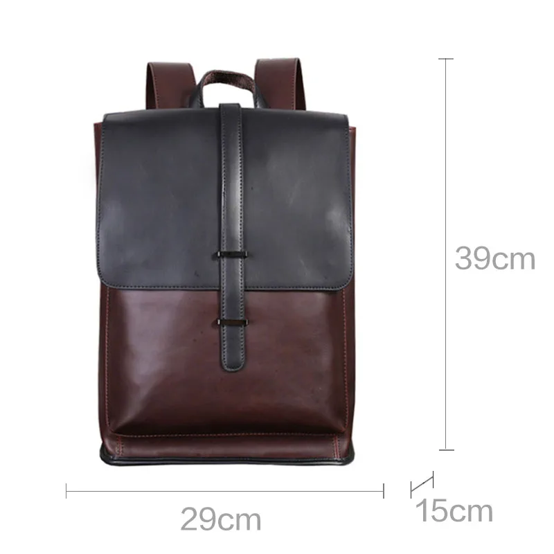 New Men's Backpack Male Travel Bag Large Capacity Student Crazy Horse PU Leather Shoulder Bags School Bag Laptop Backpacks Brand
New Men's Backpack Male Travel Bag Large Capacity Student Crazy Horse PU Leather Shoulder Bags School Bag Laptop Backpacks Brand