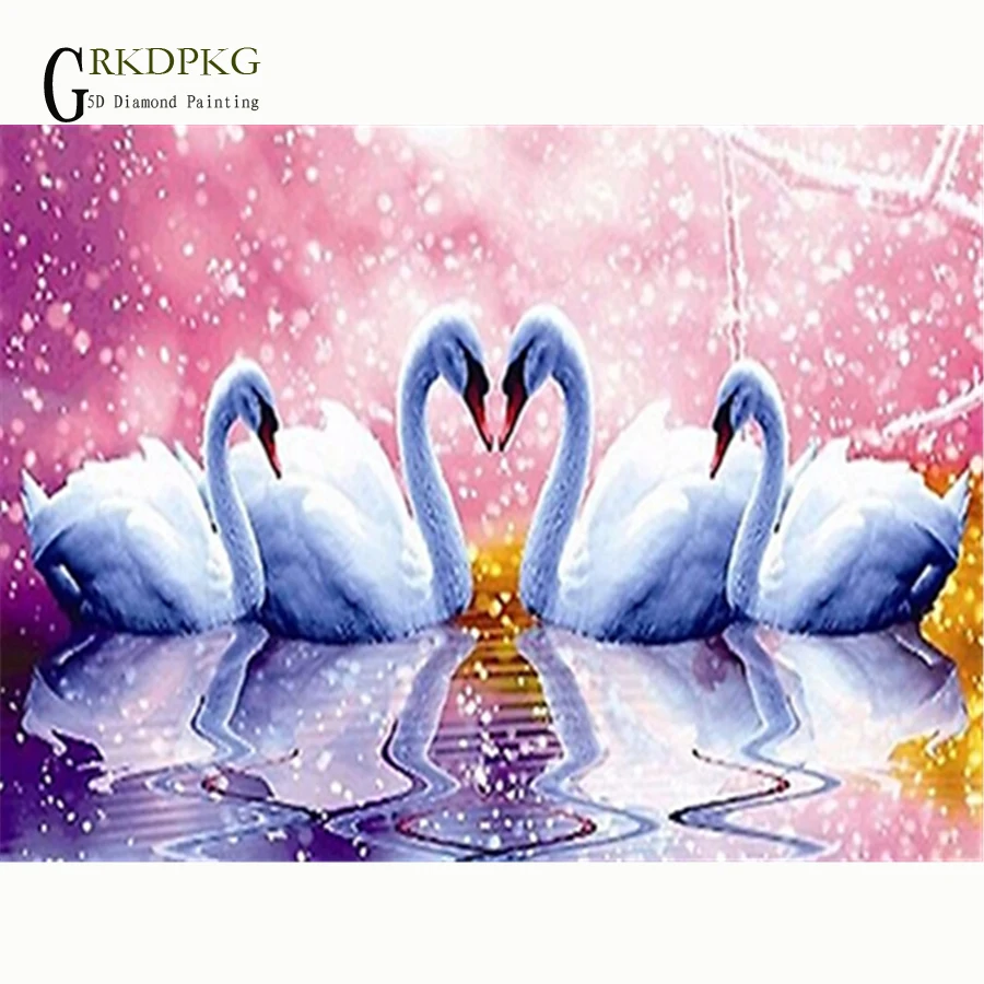 GRKDPKJ 5d diamond painting swan xx full drill square diamond embroidery Cross stitch pictures of rhinestones Wedding decoration
GRKDPKJ 5d diamond painting swan xx full drill square diamond embroidery Cross stitch pictures of rhinestones Wedding decoration