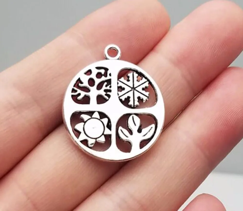 10pcs/lot--24mm, Antique silver plated Four seasons symbols charms,DIY supplies,Jewelry accessories
10pcs/lot--24mm, Antique silver plated Four seasons symbols charms,DIY supplies,Jewelry accessories