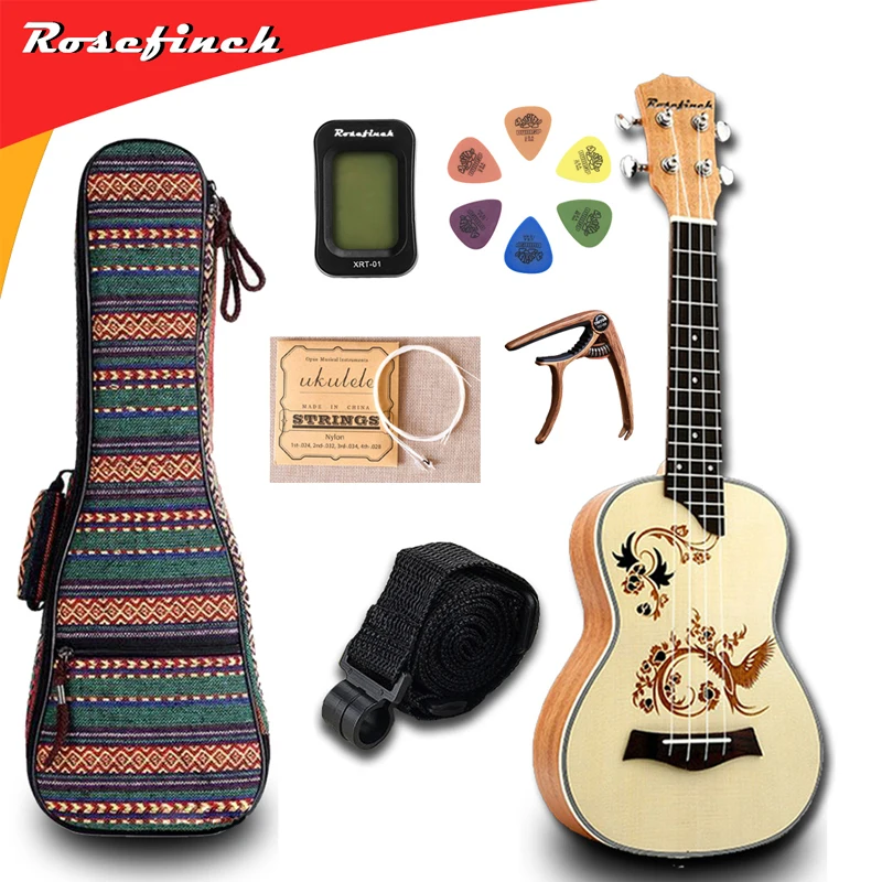 23 inch Ukulele Mini Hawaii Guitar Tuner Bag Strings Strap Picks Capo For kid Gift Electric Guitar UKE Music Concert UK2319B
23 inch Ukulele Mini Hawaii Guitar Tuner Bag Strings Strap Picks Capo For kid Gift Electric Guitar UKE Music Concert UK2319B