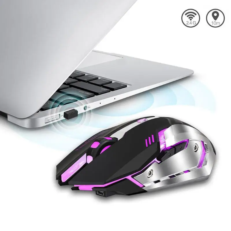 HXSJ M10 2.4GHz Wireless Gaming Mouse Rechargeable Backlight Mice Black Newst wireless gaming mouse with six buttons for gamer
HXSJ M10 2.4GHz Wireless Gaming Mouse Rechargeable Backlight Mice Black Newst wireless gaming mouse with six buttons for gamer
