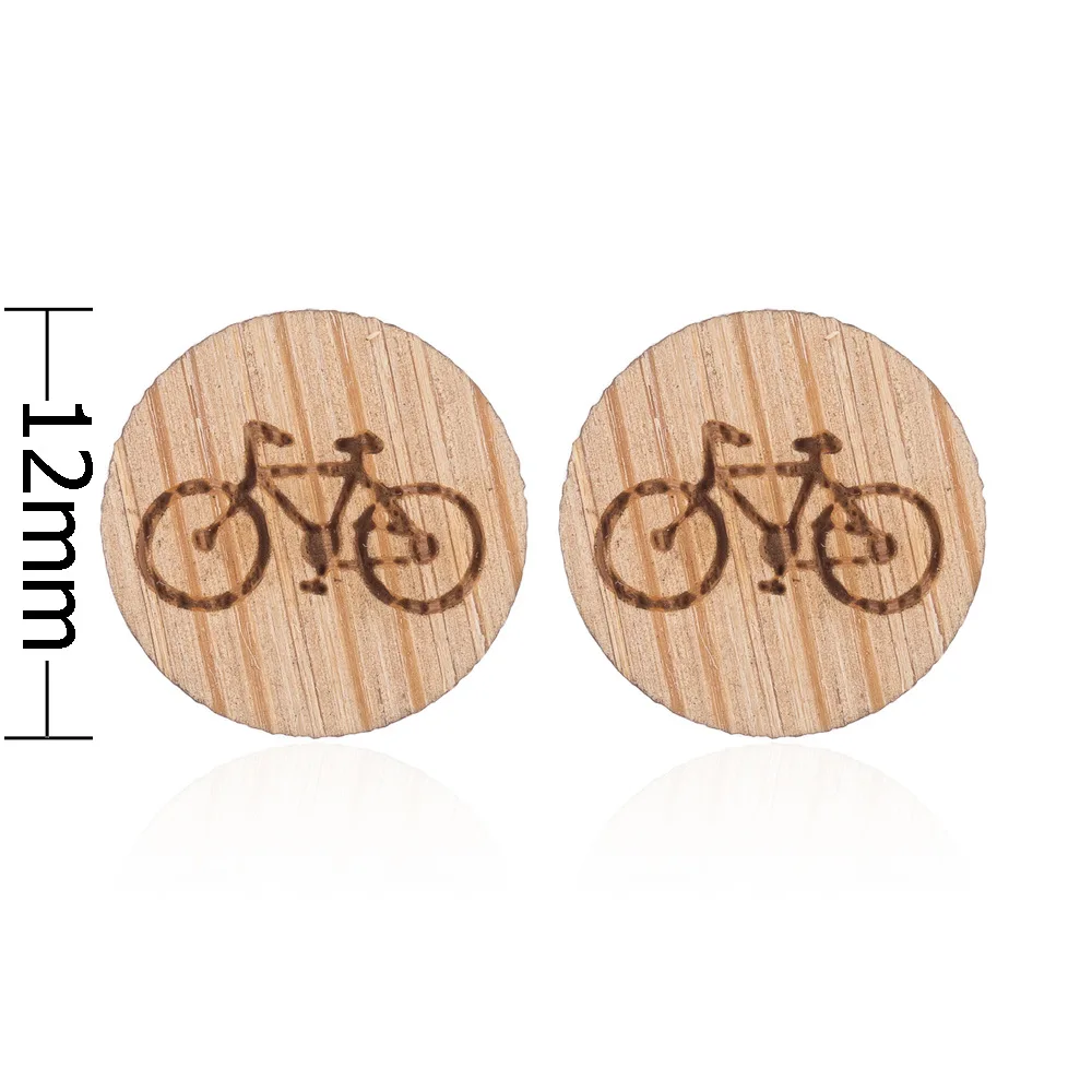 Daisies Cute Bicycle Shape Wooden Stud Earrings Bike spinning Earring Studs For Women Men Jewelry Girl Couple Bijoux Femme
Daisies Cute Bicycle Shape Wooden Stud Earrings Bike spinning Earring Studs For Women Men Jewelry Girl Couple Bijoux Femme