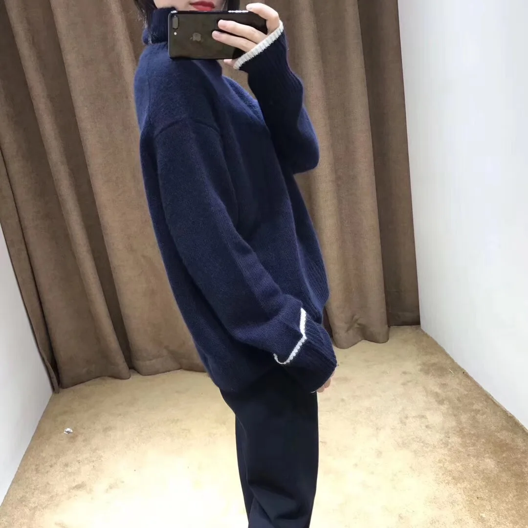 Winter Turtleneck Cashmere Wool Sweaters JECH Autumn New Casual Loose Women Solid Long Sleeve Cuff Pullovers Jumper Knitted Plus
Winter Turtleneck Cashmere Wool Sweaters JECH Autumn New Casual Loose Women Solid Long Sleeve Cuff Pullovers Jumper Knitted Plus
