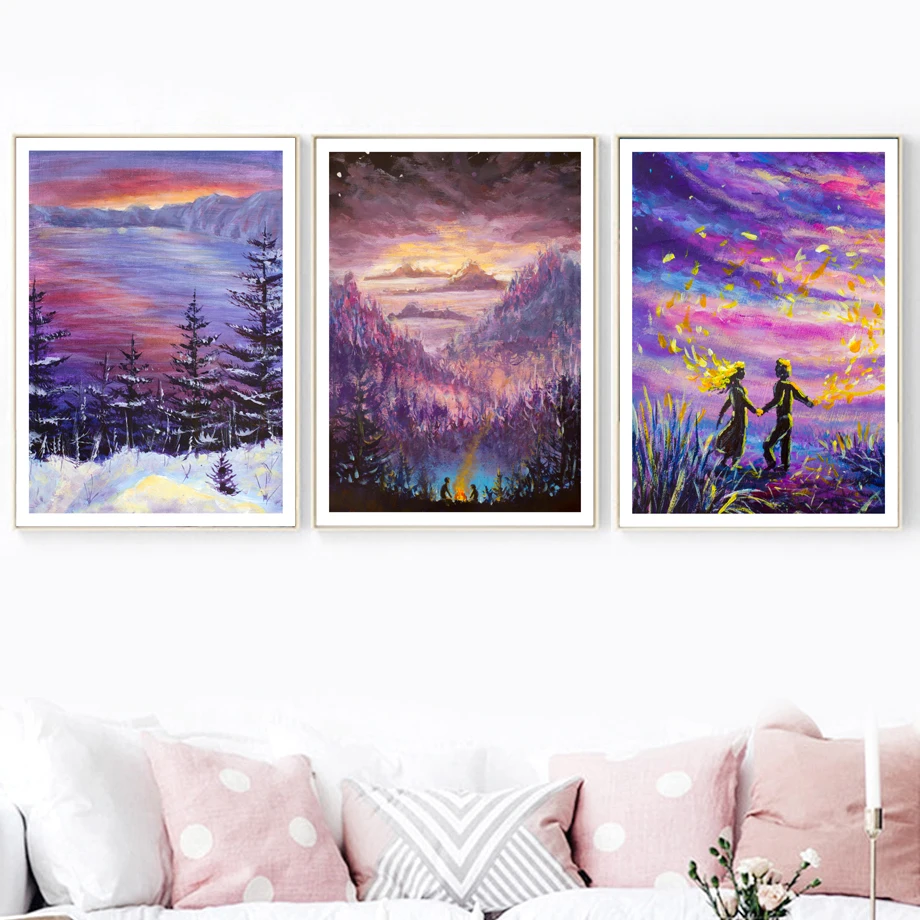 Nordic Posters And Prints Canvas Art Lover Forest Mountain Landscape Canvas Painting Wall Pictures For Living Room Home Decor 
Nordic Posters And Prints Canvas Art Lover Forest Mountain Landscape Canvas Painting Wall Pictures For Living Room Home Decor