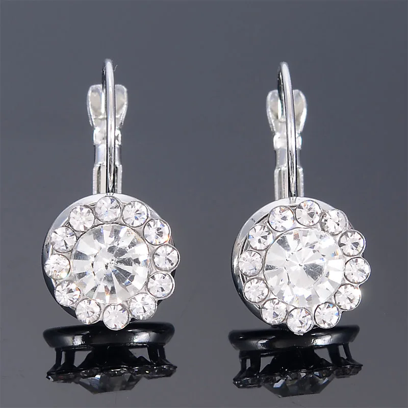 Miasol 4 Colors Luxury Female Crystal Hook Earrings CZ Crystal Round Earrings For Women Girls Wedding Party Jewelry Wholesale
Miasol 4 Colors Luxury Female Crystal Hook Earrings CZ Crystal Round Earrings For Women Girls Wedding Party Jewelry Wholesale