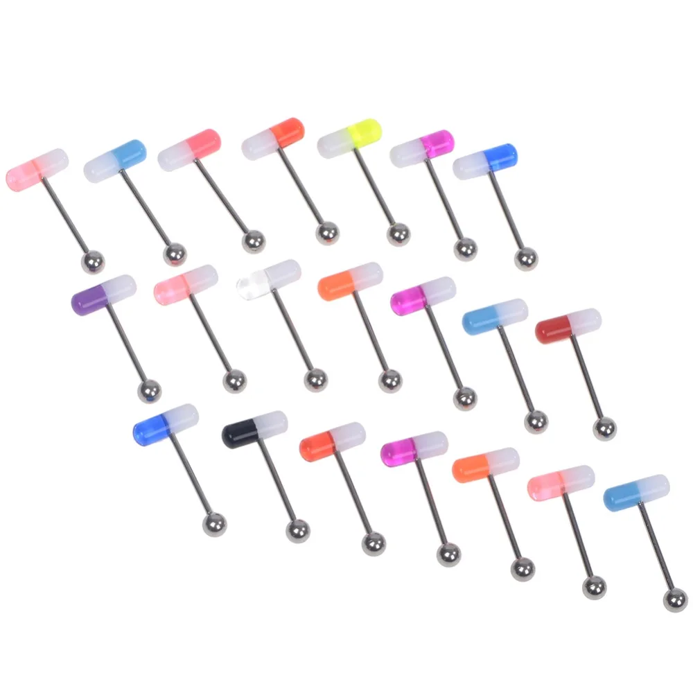 20 Pcs/Lot New Stainless Steel Acrylic Pill Metal Lip Nose Bar Piercing For Woman Men Unisex Body Jewellery Bulks Ramdom Send
20 Pcs/Lot New Stainless Steel Acrylic Pill Metal Lip Nose Bar Piercing For Woman Men Unisex Body Jewellery Bulks Ramdom Send