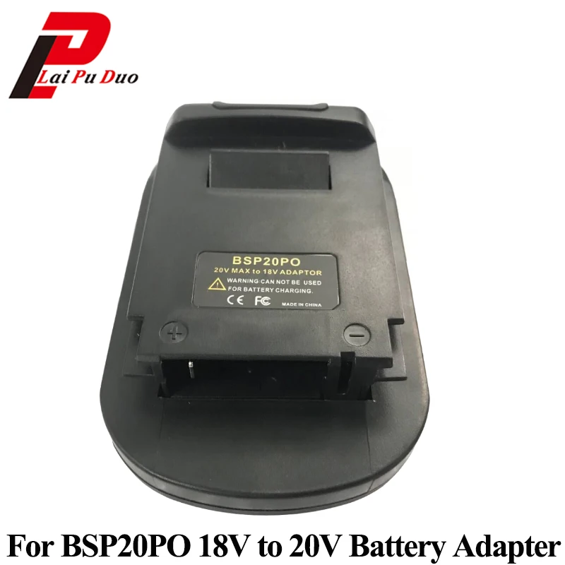 BSP20PO Battery Adapter for Black&Decker for Stanley 20V Lithium Battery for Porter Cable 18V Power Tool PC18B PC18BLX PCC680L
BSP20PO Battery Adapter for Black&Decker for Stanley 20V Lithium Battery for Porter Cable 18V Power Tool PC18B PC18BLX PCC680L