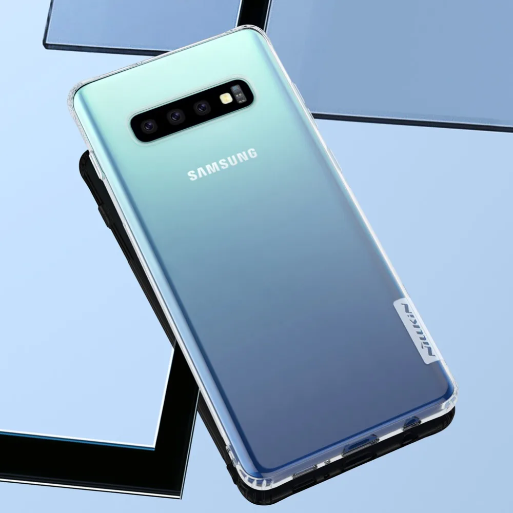 Nilkin чехол для Samsung Galaxy S10 Plus мягкий силиконовый прозрачный ТПУ Nillkin Lite|Бамперы| |