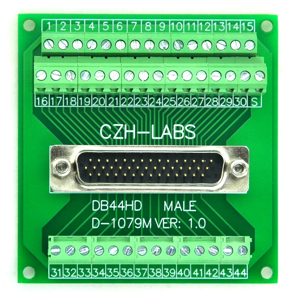 D-SUB DB44HD разъем для мужчин коммутационная плата, клеммной колодке, DSUB DB44 разъем.
D-SUB DB44HD разъем для мужчин коммутационная плата, клеммной колодке, DSUB DB44 разъем.