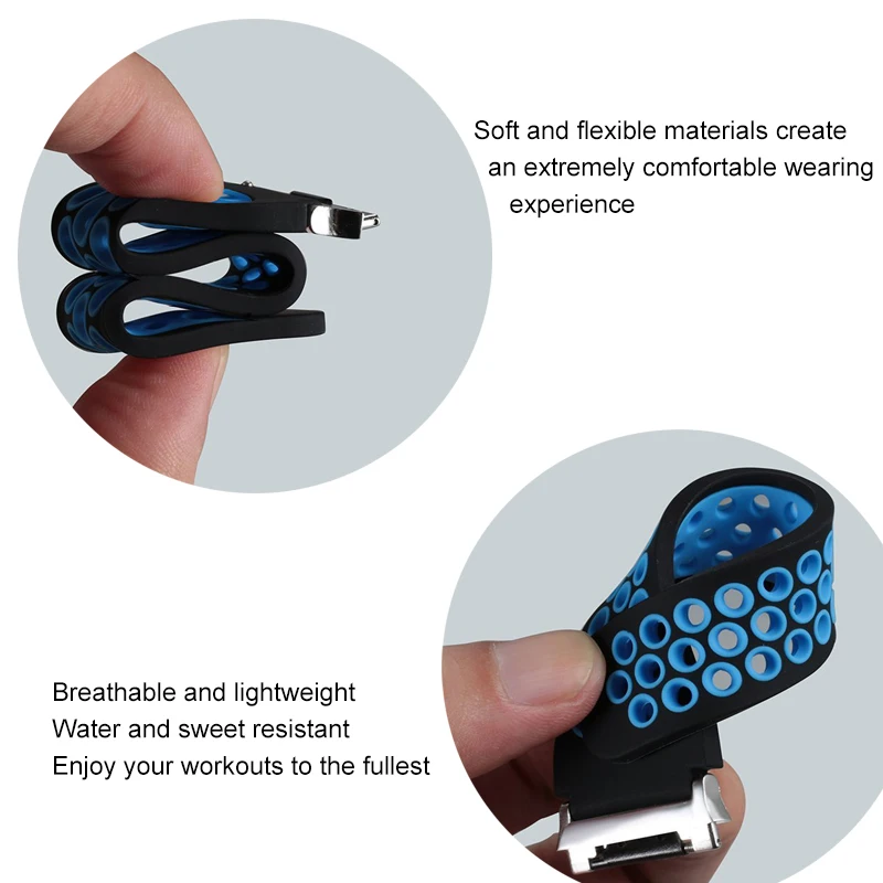 Sport Silicone Bracelet Strap For Apple Watch Band 3 2 1 42mm 38mm Breathable wristband Accessories For iwatch series 4 44/40mm
Sport Silicone Bracelet Strap For Apple Watch Band 3 2 1 42mm 38mm Breathable wristband Accessories For iwatch series 4 44/40mm