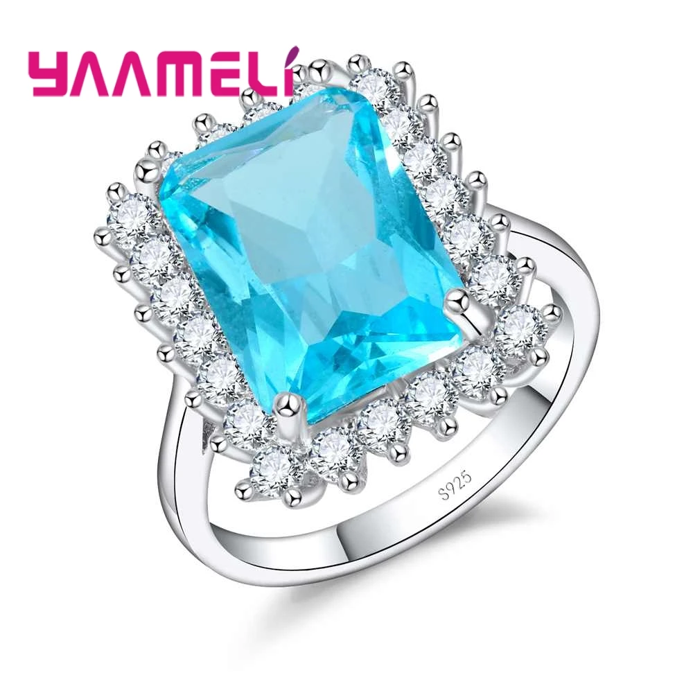 Glamorous Beautiful Ocean Style Blue Square Stone Ring Party Ornaments 925 Sterling SilverTop Quality Present For Girl
Glamorous Beautiful Ocean Style Blue Square Stone Ring Party Ornaments 925 Sterling SilverTop Quality Present For Girl