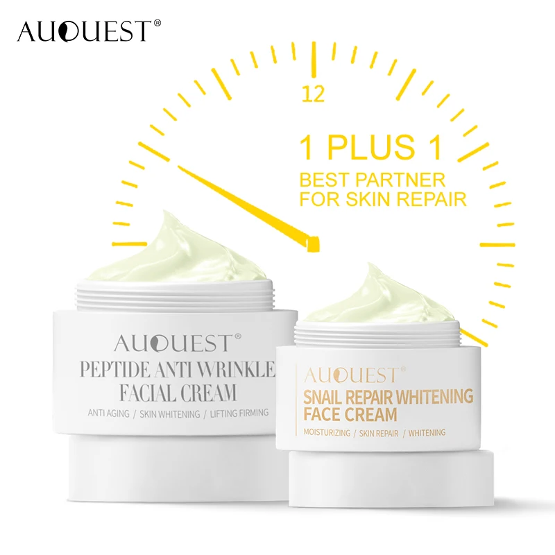 AUQUEST Peptide Face Cream Anti-wrinkle Anti-aging Acne Whitening Moisturizing Snail Facial Cream Skin Care Set
AUQUEST Peptide Face Cream Anti-wrinkle Anti-aging Acne Whitening Moisturizing Snail Facial Cream Skin Care Set