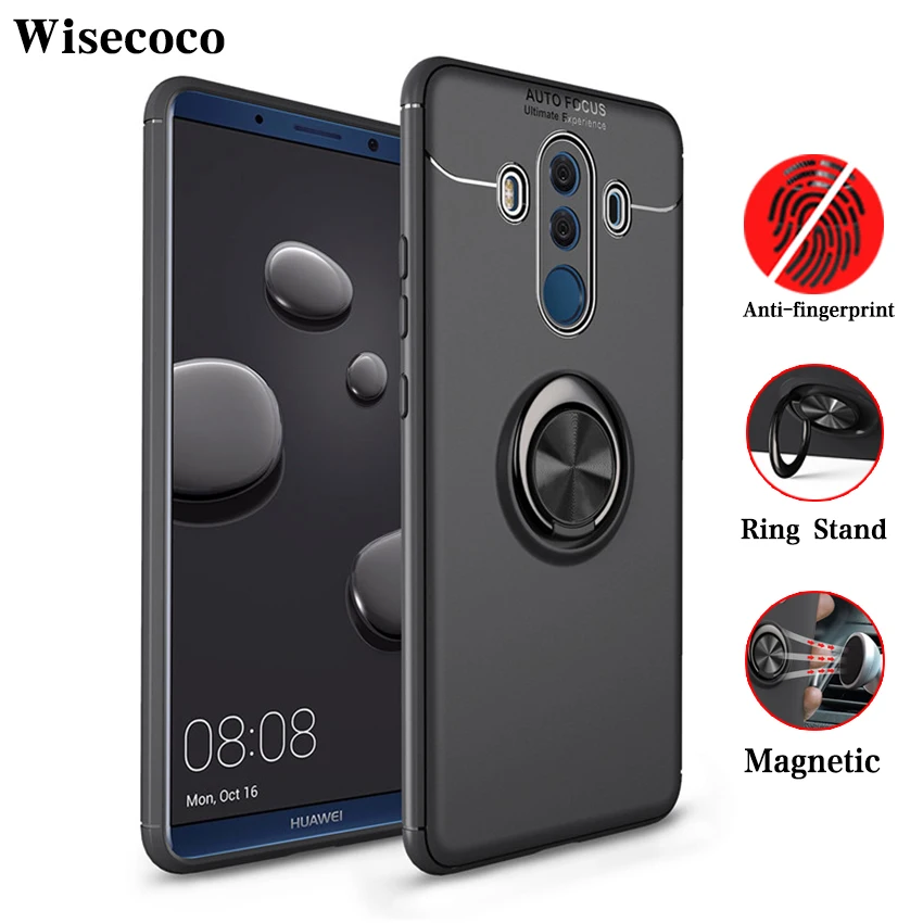 Чехол carcasa для Huawei Mate 10 Lite чехол с магнитным кольцом автомобильный держатель