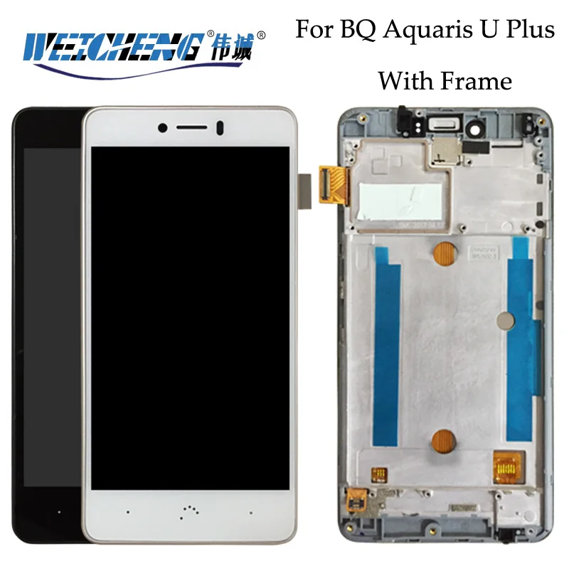 For BQ Aquaris U plus/U Lite LCD Display+Touch Screen Assembly for bq u plus/u lite lcd digitizer with Frame Panel Tactil
For BQ Aquaris U plus/U Lite LCD Display+Touch Screen Assembly for bq u plus/u lite lcd digitizer with Frame Panel Tactil