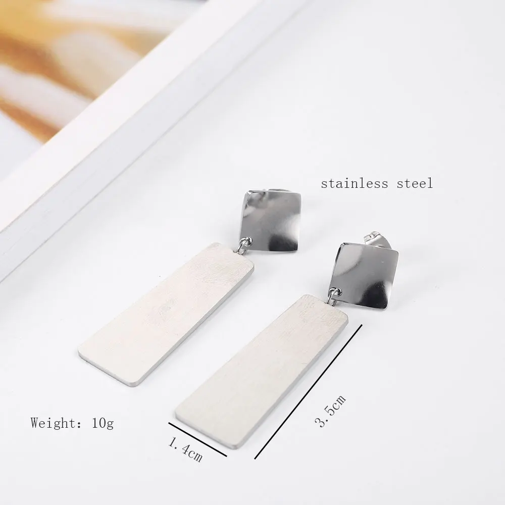 OUFEI Stainless Steel Jewelry Woman Vogue 2019 Drop Earrings For Women Accessories Bohemian Mass Effect Long | Украшения и