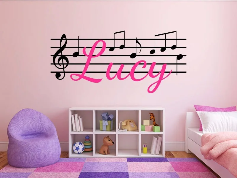 Musical Notes Customized Name Monogram Wall Decal Boys Girls Nursery Room Vinyl Music Graphics Bedroom Decor Wall Stickers
Musical Notes Customized Name Monogram Wall Decal Boys Girls Nursery Room Vinyl Music Graphics Bedroom Decor Wall Stickers