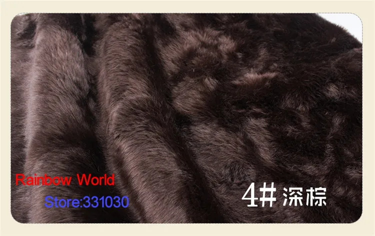 4# Dark Brown 1 meter Imitation Rabbit's hair plush fabric height 2cm for DIY colthes overcoat hat carpet material
4# Dark Brown 1 meter Imitation Rabbit's hair plush fabric height 2cm for DIY colthes overcoat hat carpet material